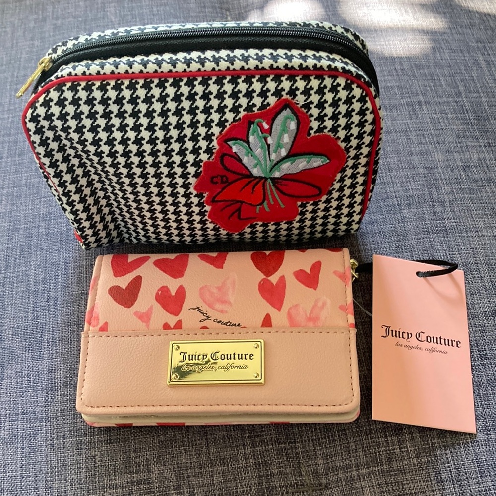 Cute Vintage Dior Makeup Bag JC Wallet Included